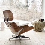 Vitra Eames Lounge Chair, nuove dimensioni, frassino nero - pelle nera