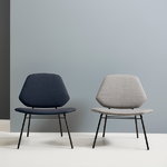 Woud Lean lounge chair, dark blue