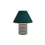 Hem Lampe de table Toto, grande, pin - rayure noire et blanche