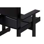 Hem Fauteuil lounge Bullnose, noir