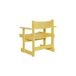 Hem Fauteuil lounge Bullnose, jaune