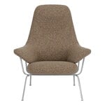 Hem Hai poltrona lounge, acciaio inox spazzolato - Sawdust, vista 5