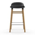 Normann Copenhagen Form bar stool, 65 cm, black - oak