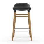 Normann Copenhagen Barhocker Form, 65 cm, schwarz – Eiche