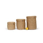 Mifuko Kiondo basket with lid, M, brown, view 7