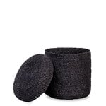 Mifuko Kiondo basket with lid, M, black, view 3
