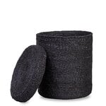 Mifuko Kiondo basket with lid, L, black, view 4
