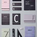 Design Letters Budget Book, blu