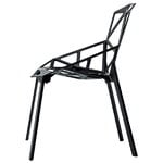 Magis Chair One, black - painted aluminium legs