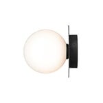 Nuura Liila 1 Outdoor wall/ceiling lamp, black - opal white