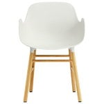 Normann Copenhagen Form käsinojallinen tuoli, valkoinen - tammi