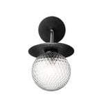 Nuura Liila Outdoor wall lamp, black - optic clear