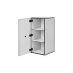 Audo Copenhagen Frame 70 with door, 2 shelves, light grey