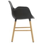 Normann Copenhagen Form käsinojallinen tuoli, musta - tammi