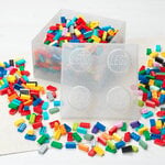 Room Copenhagen Lego Storage Brick 4 Top Lid, glitter translucent, extra image