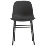 Normann Copenhagen Form Stuhl, schwarzer Stahl – Schwarz