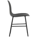 Normann Copenhagen Form tuoli, teräsrunko, musta
