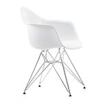 Vitra Eames DAR tuoli, cotton white RE - kromi