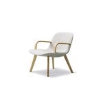 Fredericia Eyes Wood Base Lounge chair, lacquered oak - light grey