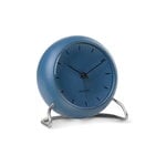 Arne Jacobsen AJ City Hall table clock with alarm, stone blue