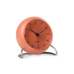 Arne Jacobsen AJ City Hall table clock with alarm, pale orange