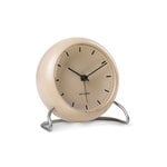 Arne Jacobsen AJ City Hall table clock with alarm, sandy beige