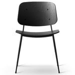 Fredericia Søborg chair 3060, black steel base, black oak