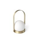 Menu Carrie LED table lamp, brushed brass