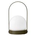 Audo Copenhagen Lampe de table portable Carrie pour l’extérieur, olive