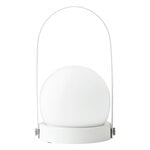 Audo Copenhagen Lampe de table portable Carrie pour l’extérieur, blanc