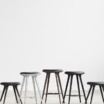 Mater High Stool, 74 cm, black stained beech