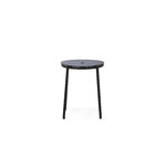 Normann Copenhagen Sgabello Circa, acciaio nero - alluminio nero