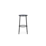 Normann Copenhagen Circa bar stool, 75 cm, black steel - black aluminium
