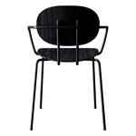 Sibast Piet Hein chair with armrest, black - black lacquered oak