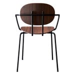 Sibast Piet Hein chair with armrest, black - oiled walnut