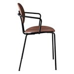 Sibast Piet Hein chair with armrest, black - oiled walnut