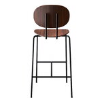 Sibast Piet Hein bar stool 75 cm, black - oiled walnut