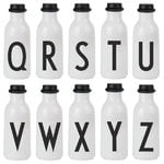 Design Letters Arne Jacobsen drinking bottle, A-Z