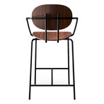 Sibast Piet Hein counter stool with armrest 65 cm, black - oiled walnut