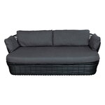 Cane-line Basket 2-seater sofa, graphite - grey