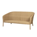 Cane-line Ocean 2-istuttava sohva, iso, luonnonvärinen - vaaleanharmaa