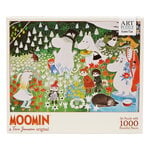 Barbo Toys Moomin Art Puzzle palapeli, 1000 palaa, Floral garden, tuotteen lisäkuva