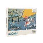 Barbo Toys Moomin Art Puzzle palapeli, 1000 palaa, sininen, tuotteen lisäkuva