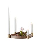 applicata Luna candleholder, oak - brass, extra image