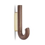 Gejst Hook hanger, mini, walnut - brass, extra image