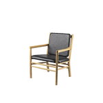 FDB Møbler J147 lounge chair, oak - black leather