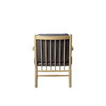 FDB Møbler J147 lounge-stol, ek - svart läder