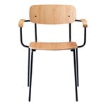 FDB Møbler J183 Holmen chair with armrests, oak veneer, extra image