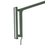 FDB Møbler U17 Hasle wall lamp, long, olive green, extra image