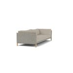 FDB Møbler L48 Moesgaard 3-seater sofa, oak - Sealife light beige - white, view 5